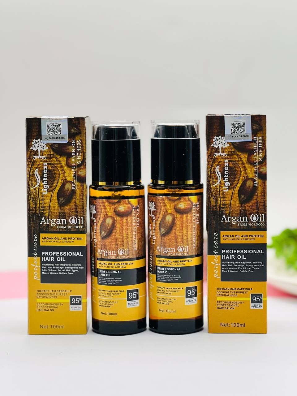 روغن مو بدون سولفات ارگان لایتنس